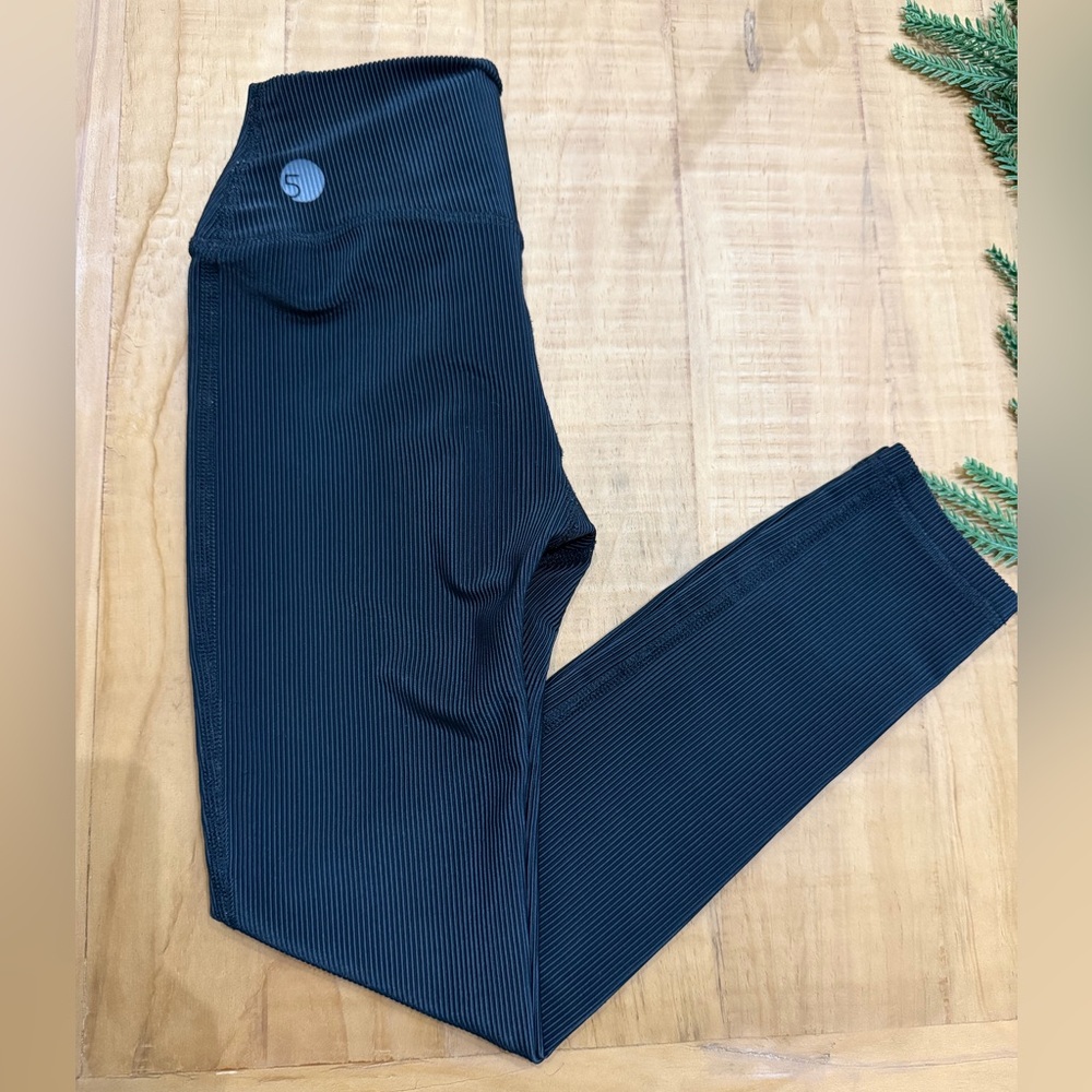 Five Dancewear Black Leggings CL ribbed